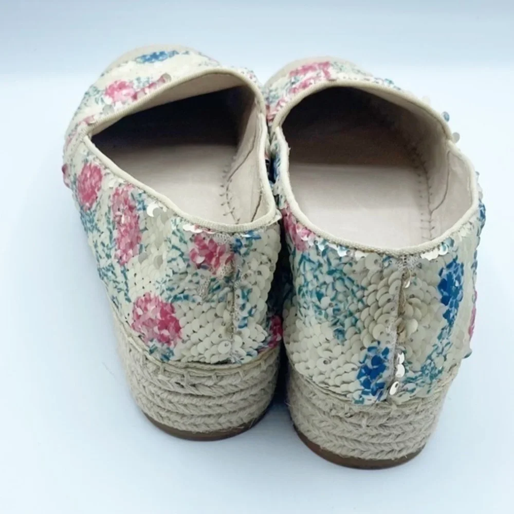 CASLON Collins Floral Sequin Espadrilles platform